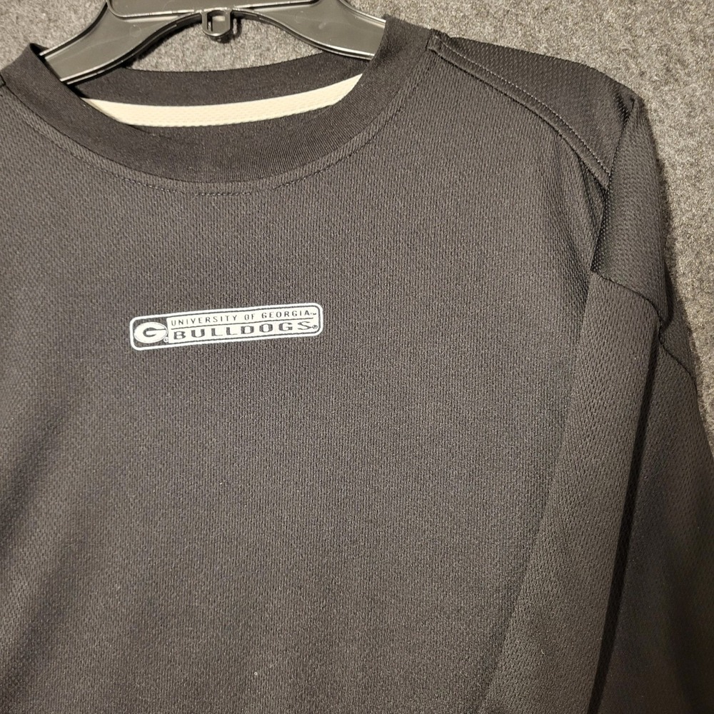 University of Georgia Bulldogs Mens XL Long Sleeve Performance Shirt Black NCAA